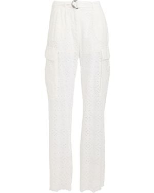 ERMANNO FIRENZE Pants Cotton, Polyester - White