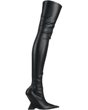 The Attico 'cheope' Stretch Thigh High 105mm - Black