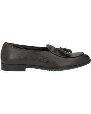 OVER/D Dark Loafers Leather - Black