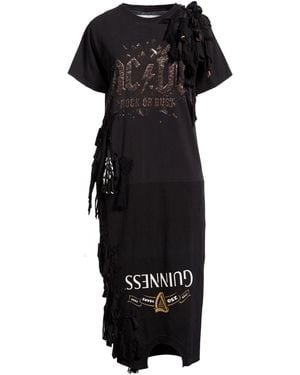 Conner Ives Midi Dress Cotton - Black