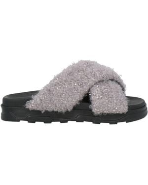 Fabiana Filippi Sandals Merino Wool, Polyamide, Polyester - Grey