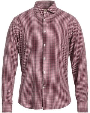 Brooksfield Shirt Cotton - Purple