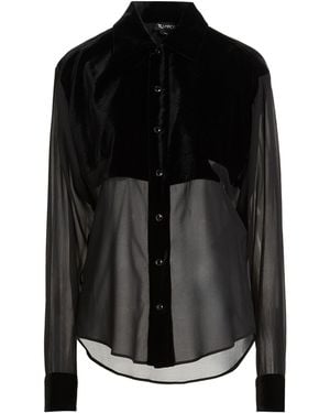 Tom Ford Shirt Silk, Elastane - Black
