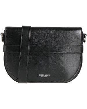 Giorgio Armani Cross-Body Bag Goat Skin - Black
