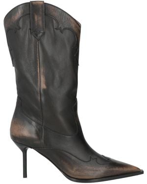 Paris Texas Boot Leather - Black