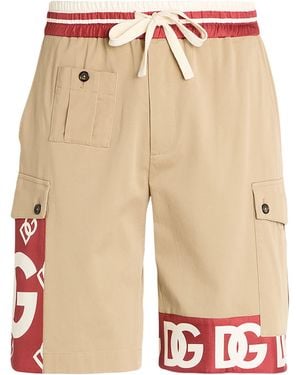 Dolce & Gabbana Shorts & Bermuda Shorts Cotton, Silk, Elastane - Natural