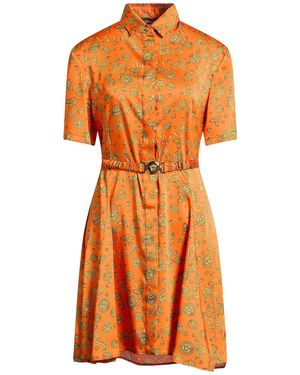 Versace Mini Dress Polyester - Orange