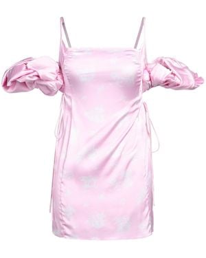 Jacquemus Light Puffed Sleeve Mini Dress - Pink