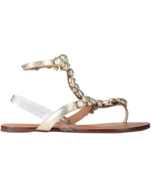 Carrano Thong Sandal Leather, Plastic - White