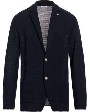Manuel Ritz Midnight Blazer Cotton, Acrylic - Blue
