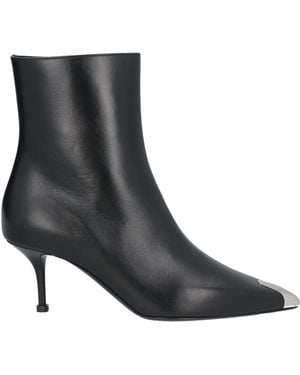 McQueen Ankle Boots Leather - Black