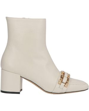 Roberto Festa Ivory Ankle Boots Calfskin - White