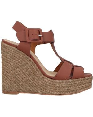 Paloma Barceló Tan Espadrilles Cowhide - Brown