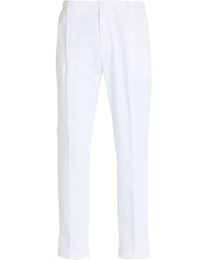 Dolce & Gabbana Trousers Cotton, Elastane - White