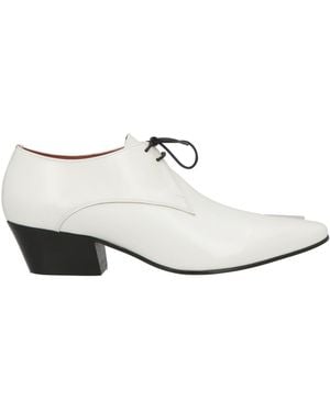 Missoni Lace-Up Shoes Leather - White