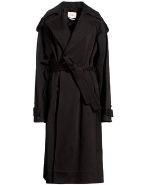Quira Overcoat & Trench Coat Cotton - Black