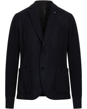 DISTRETTO 12 Blazer Polyester, Virgin Wool - Blue