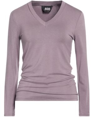 Alpha Studio T-Shirt Viscose, Elastane - Purple