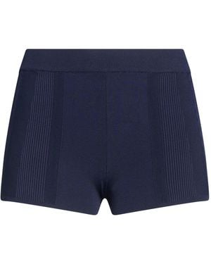 Jacquemus Midnight Shorts & Bermuda Shorts Viscose, Polyamide, Elastane - Blue
