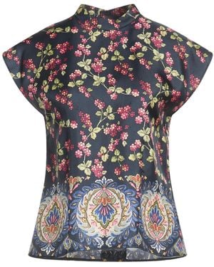 Etro Top Silk - Blue