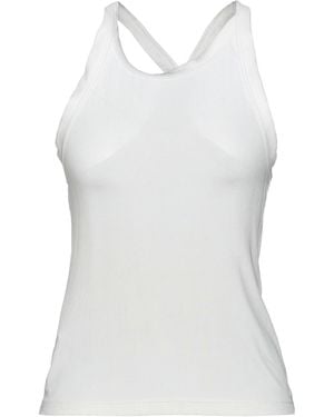 Pinko C-clique Ivory Tank Top Viscose, Elastane - White
