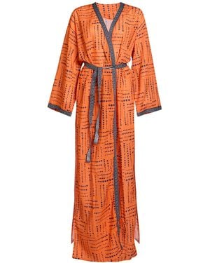 ME FUI Overcoat & Trench Coat Polyester - Orange