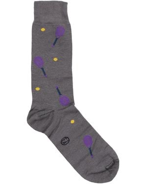 LANZA LE CALZE Socks & Hosiery Cotton, Elastane - Grey