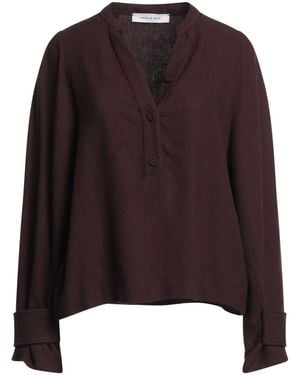 EMMA & GAIA Burgundy Top Viscose, Wool - Brown