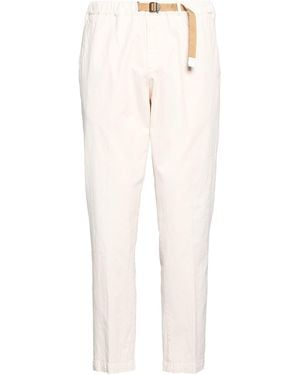 White Sand Trousers Cotton, Tencel, Silk, Elastane - White