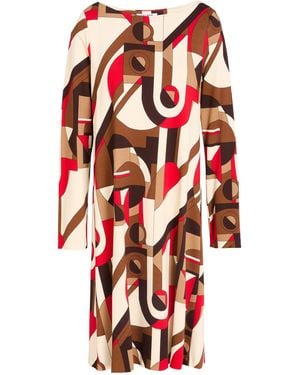 Caliban Mini Dress Viscose, Elastane - Red