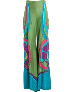 Alberta Ferretti Pants Silk - Blue