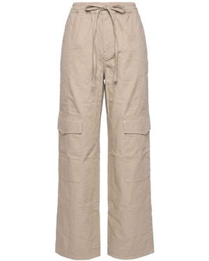 Crossley Taupe Pants Cotton, Elastane - Natural
