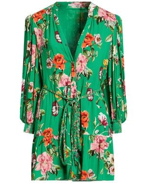 Alice + Olivia Mini Dress Viscose, Polyester, Recycled Polyester, Elastane - Green