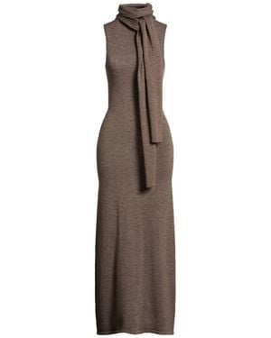 STAUD Midi Dress - Brown