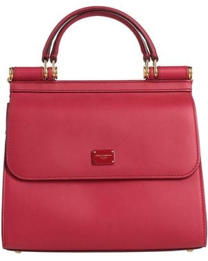 Dolce & Gabbana Devotion -- Handbag Lambskin - Red