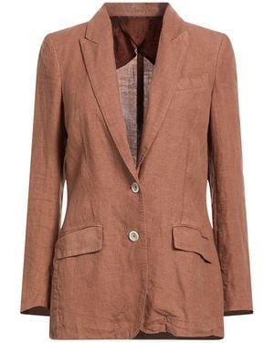120% Lino Blazers - Brown