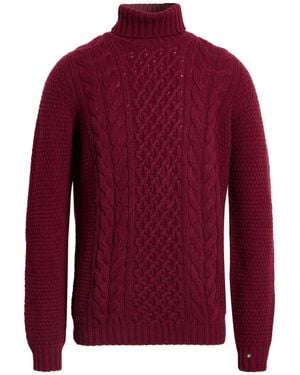 Drumohr Rollkragenpullover - Rot