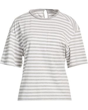 Brunello Cucinelli T-Shirt Cotton, Ecobrass - White