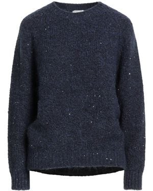 Marella Monochrome Sweater Acrylic, Polyester, Mohair Wool, Wool, Elastane - Blue