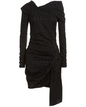 Isabel Marant Mini Dress Silk, Elastane - Black