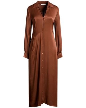 Manila Grace Maxi Dress Viscose - Brown