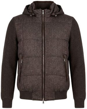 Barba Napoli Jacket Virgin Wool, Silk, Cashmere - Brown