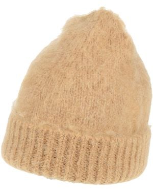 Jucca Hat Polyamide, Alpaca Wool, Mohair Wool - Natural