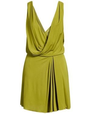 Alberta Ferretti Military Mini Dress Viscose - Green