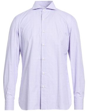Luigi Borrelli Napoli Lilac Shirt Cotton - Purple