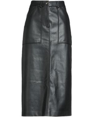 Semicouture Midi Skirt Polyurethane - Grey