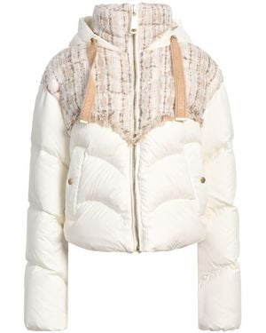 Khrisjoy Ivory Puffer Polyamide, Wool, Acrylic, Polyester, Viscose - White