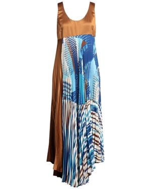 Manila Grace Maxi Dress Polyester - Blue