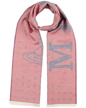 Vivienne Westwood Scarf Silk, Wool - Red