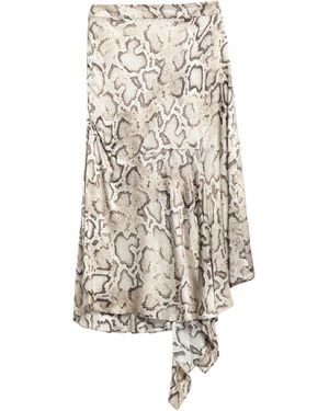 Pinko Midi Skirt Viscose - White
